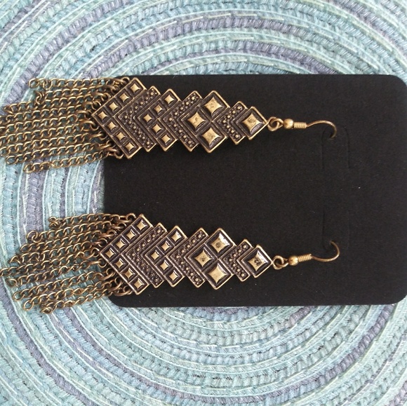 Modern boho earrings - Picture 2 of 4